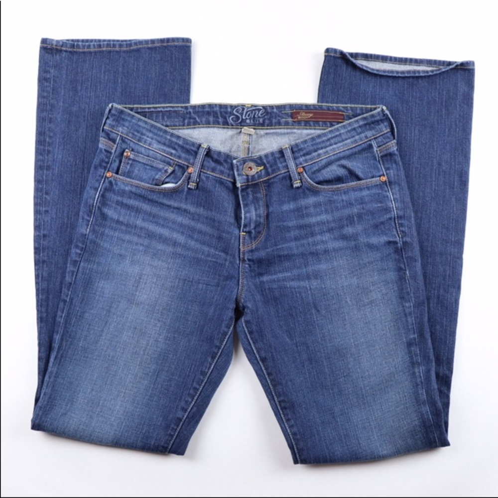 Stone blue bootcut jeans size 8